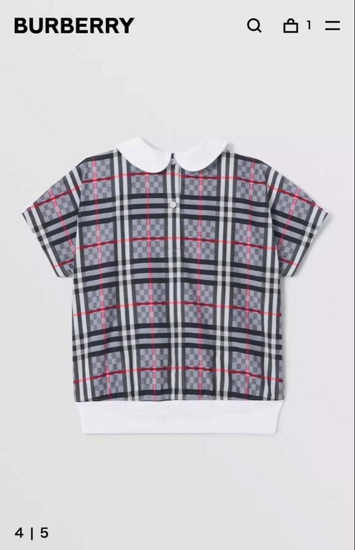 kaorin様専用バーバリー ピーターパンカラー チェッカーボードパネル