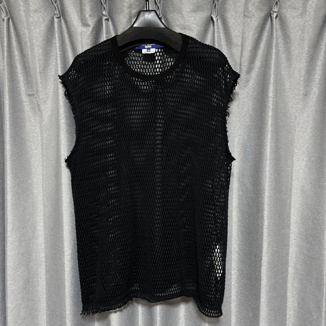 JUNYA WATANABE メッシュ ブラック タンクトップ M JUNYA WATANABE | ジュンヤワタナベ | ジュンヤワタナベマン