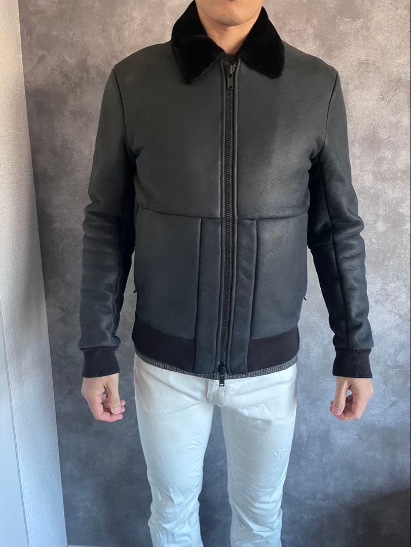 theory メンズ ムートン ジャケット - メルカリ