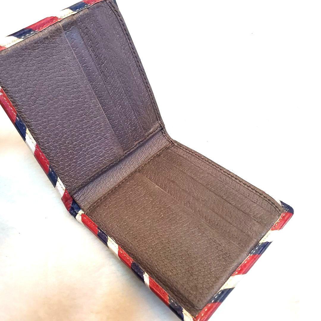 希少／美品✨グッチ 二つ折り ナイトクーリエ PVC UFO レザー 茶