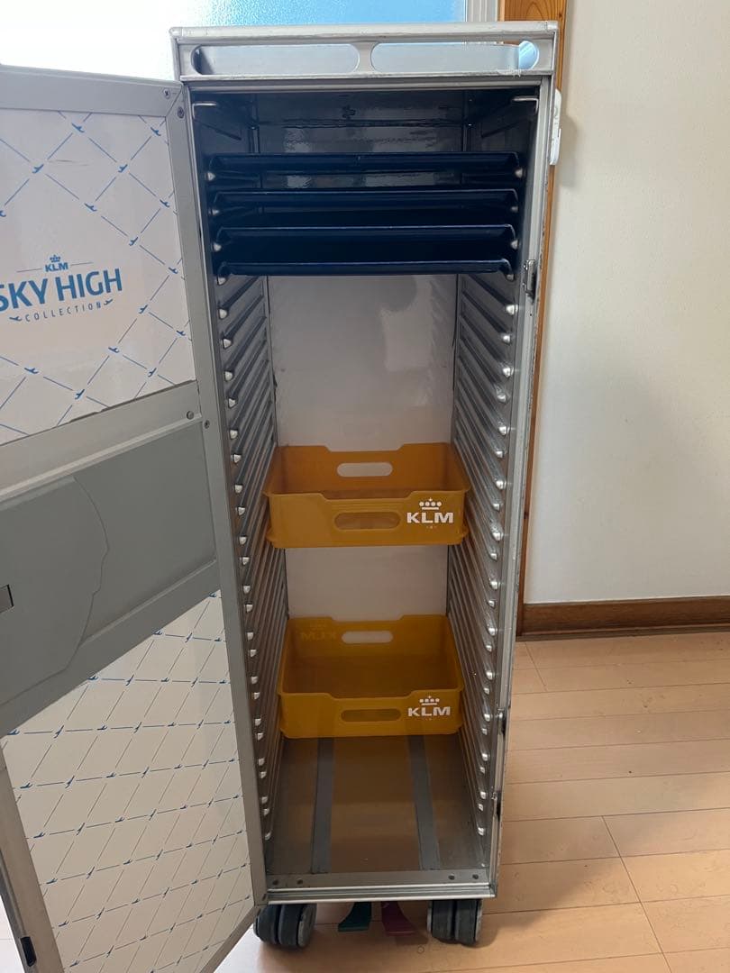 KLM 機内 ミールカート 中古 42x30x104cm - メルカリ