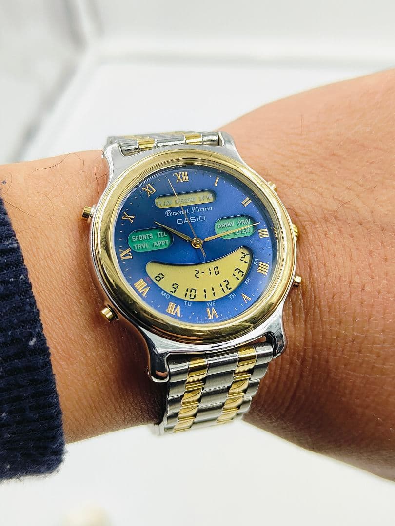 CASIO IA-1110 デジタルとアナログ腕時計 - メルカリ