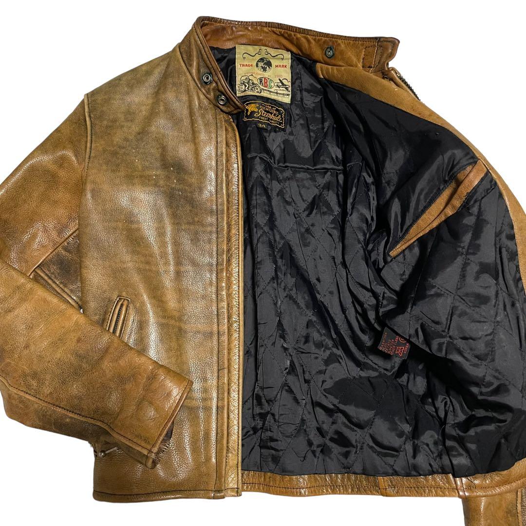 MVD 3S様専用【R.B.C】本革 リアルレザーシングルライダースジャケット