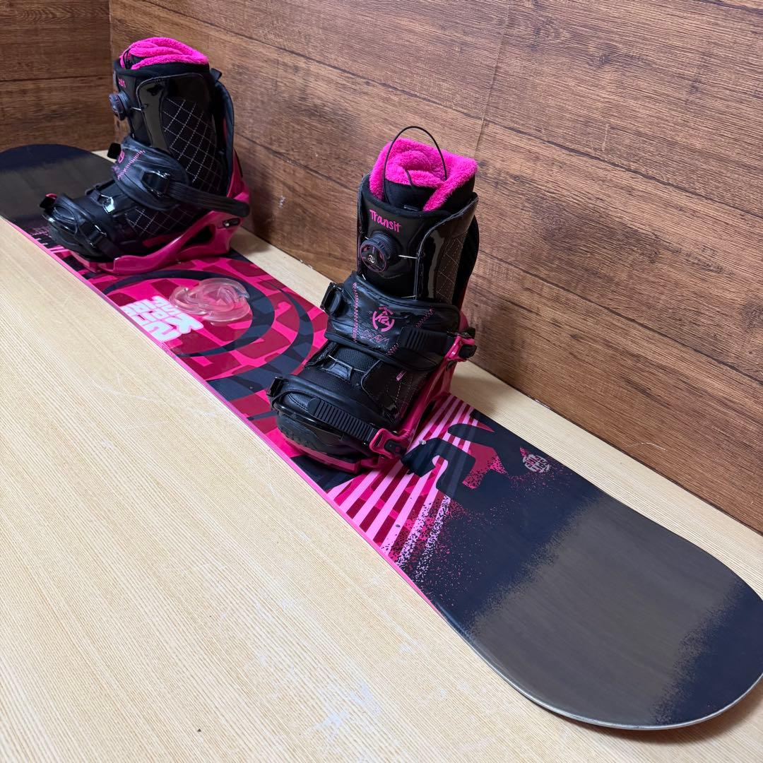 K2 ケーツー レディーススノーボード 3点セット 142cm メンテナンス