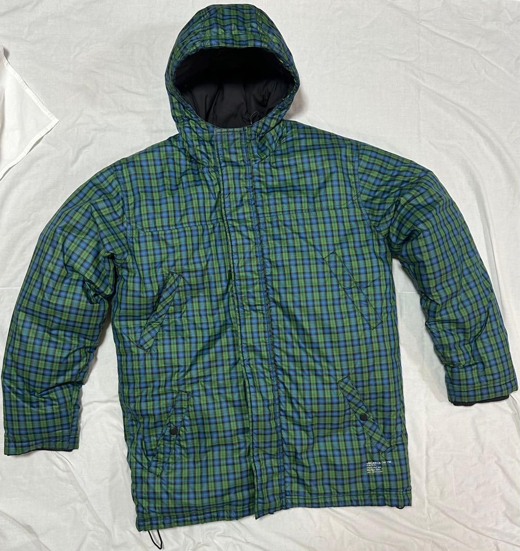 STUSSY チェック柄ダウンジャケット - メルカリ