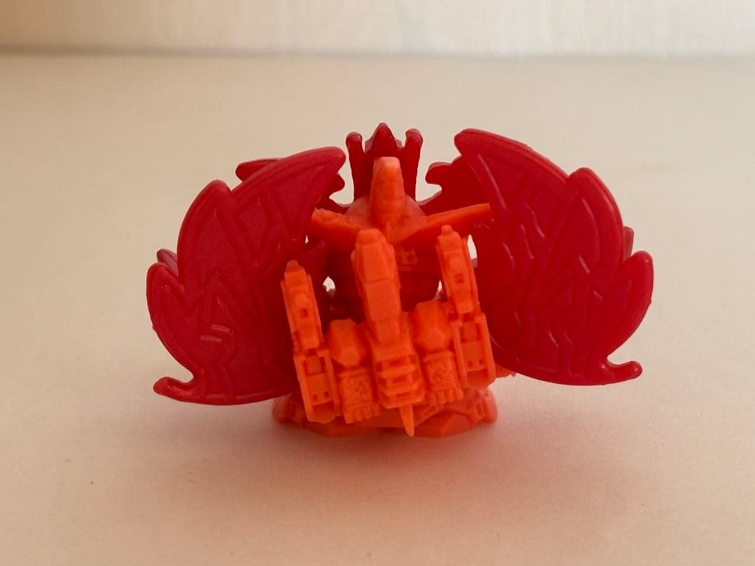 ガン消し 新世大将軍(神馬凰形態)橙 赤色パーツSDガンダム 当時物