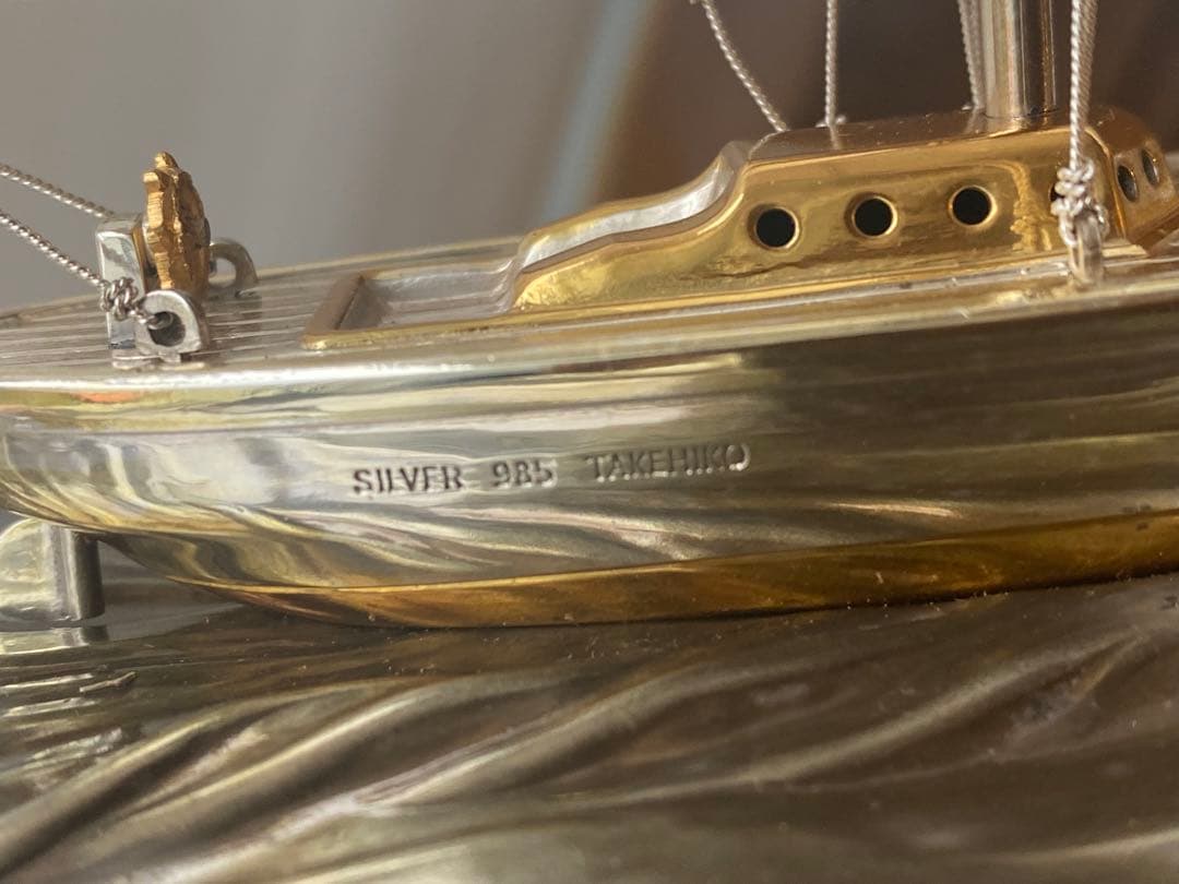 銀製ヨット シルバー985 武比古 美品！ - メルカリ