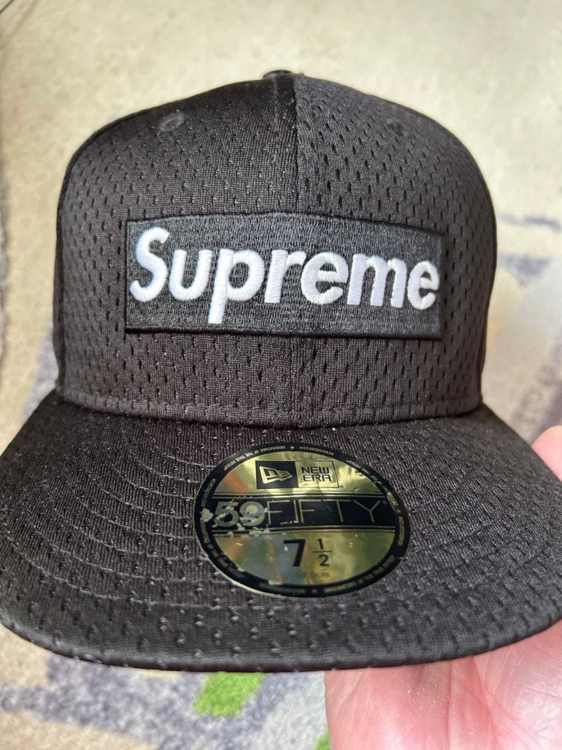Supreme メッシュキャップ ブラック 7 1/2 - メルカリ