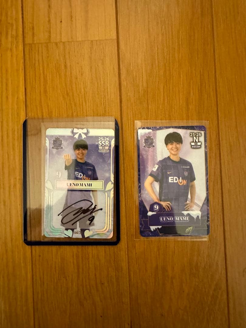 SSR 上野真実 直筆サインカード オンサイト サンフレッチェ広島