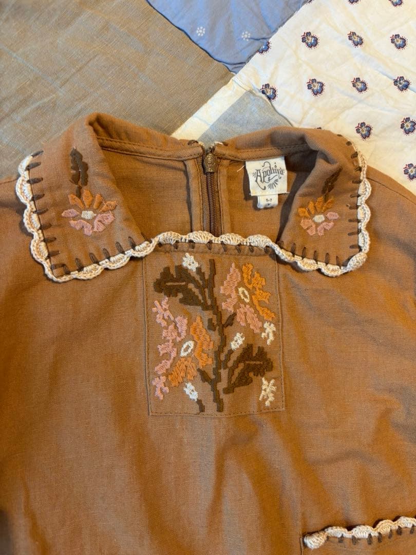 5-7y apolina dusty blouse アポリナ ブラウス 刺繍 - メルカリ
