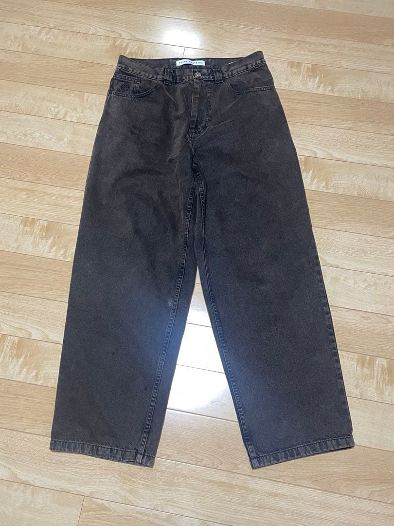 polar skate co big boy Mサイズ　ブラックブラウン Polar Skate Co. Big Boy Jeans - Brown Black | ANDJOY