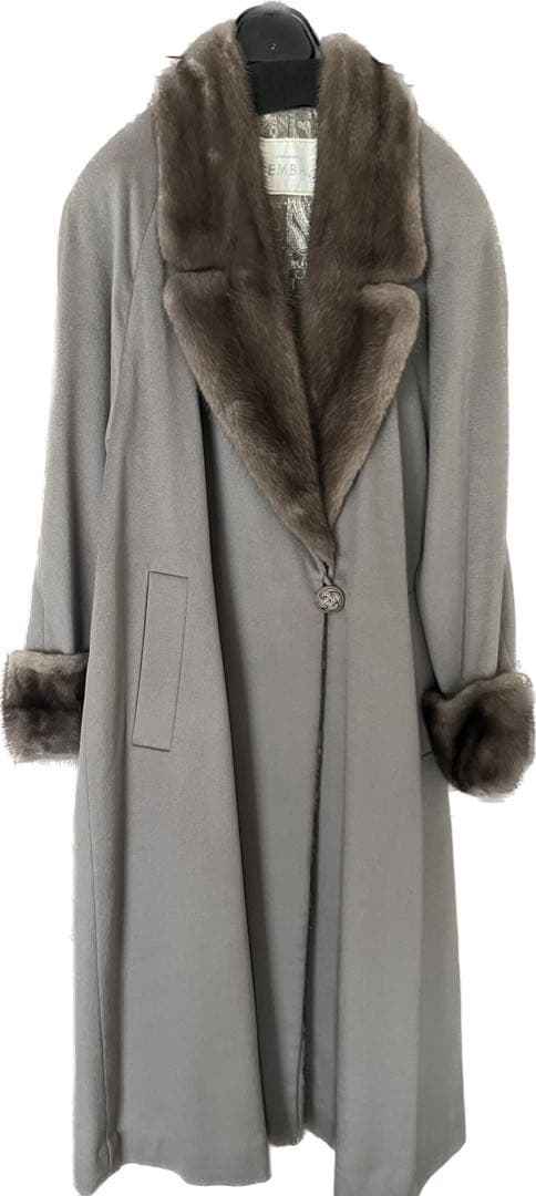 EMBA ミンクカラー　カシミヤロングコート 楽天市場】【10%offクーポン】カシミヤ 100％ ロング コート ミンク襟