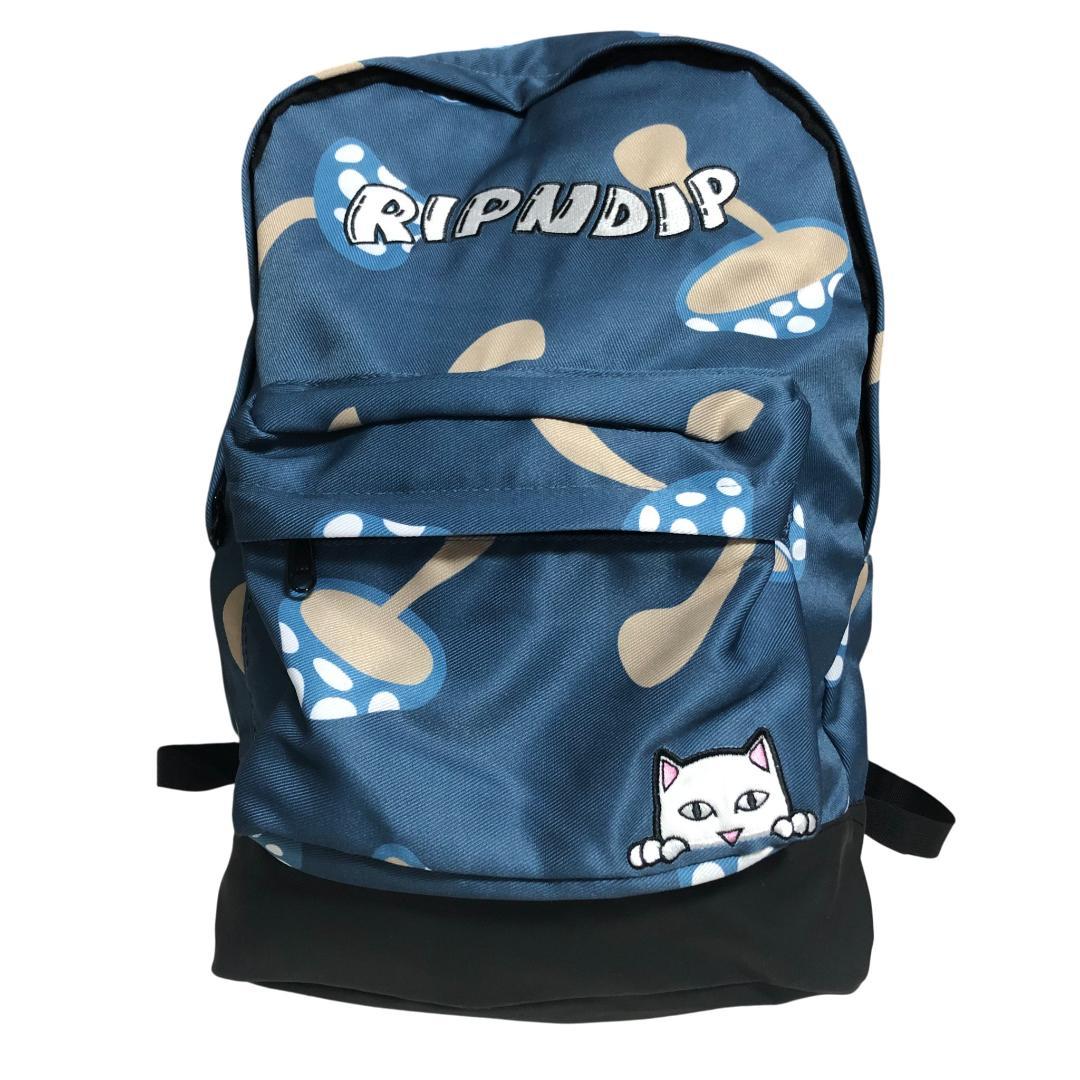 美品】リップンディップ リュックショルダーバッグ ナイロン キノコ柄