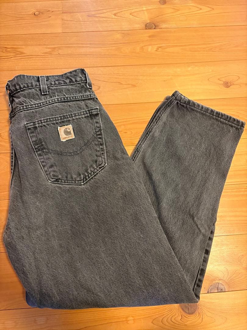 Carhartt ブラックデニムパンツ W36 L30 - メルカリ