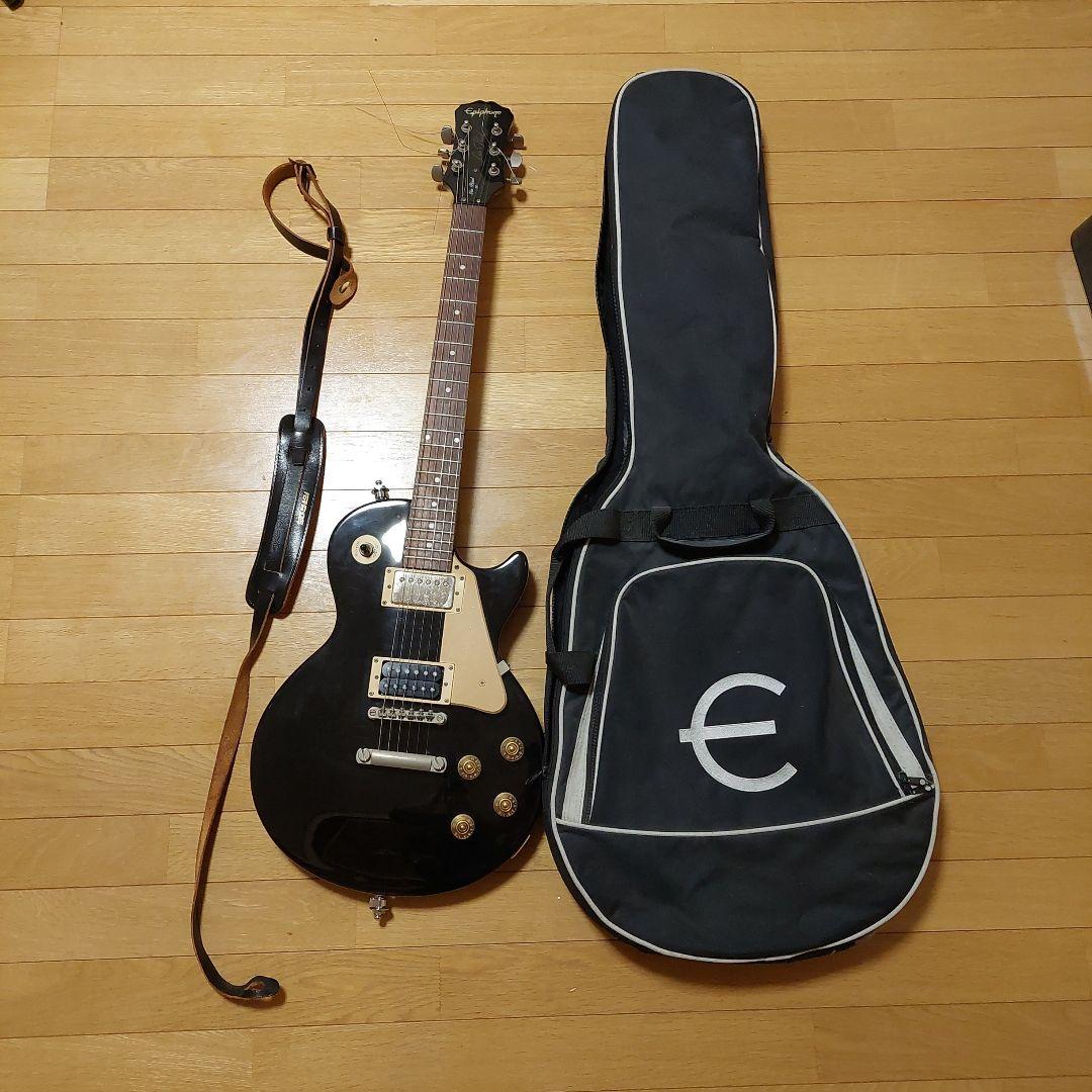 Epiphone Les Paul ブラック ギター Epiphone Les Paul Custom Ebony エレキギターレスポールカスタム 黒