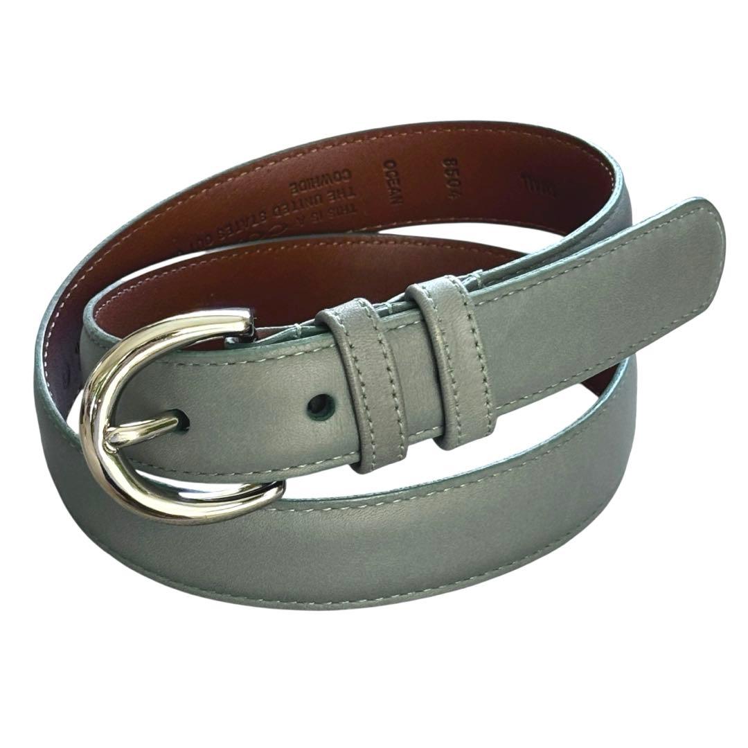 希少】オールドコーチ グラブタンレザー ベルト グリーン USA製 8504