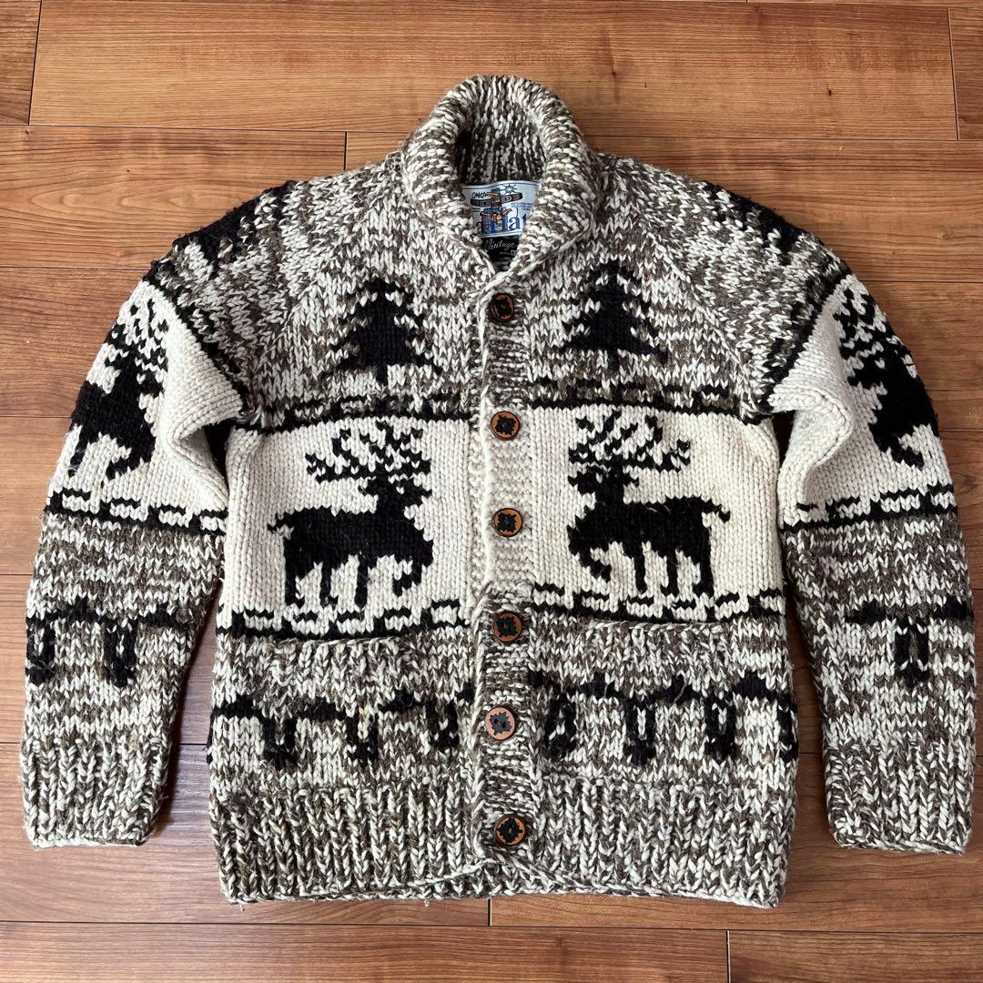 Kanataカウチンニット限定50'sVintageウッドボタンサイズM〜L相当