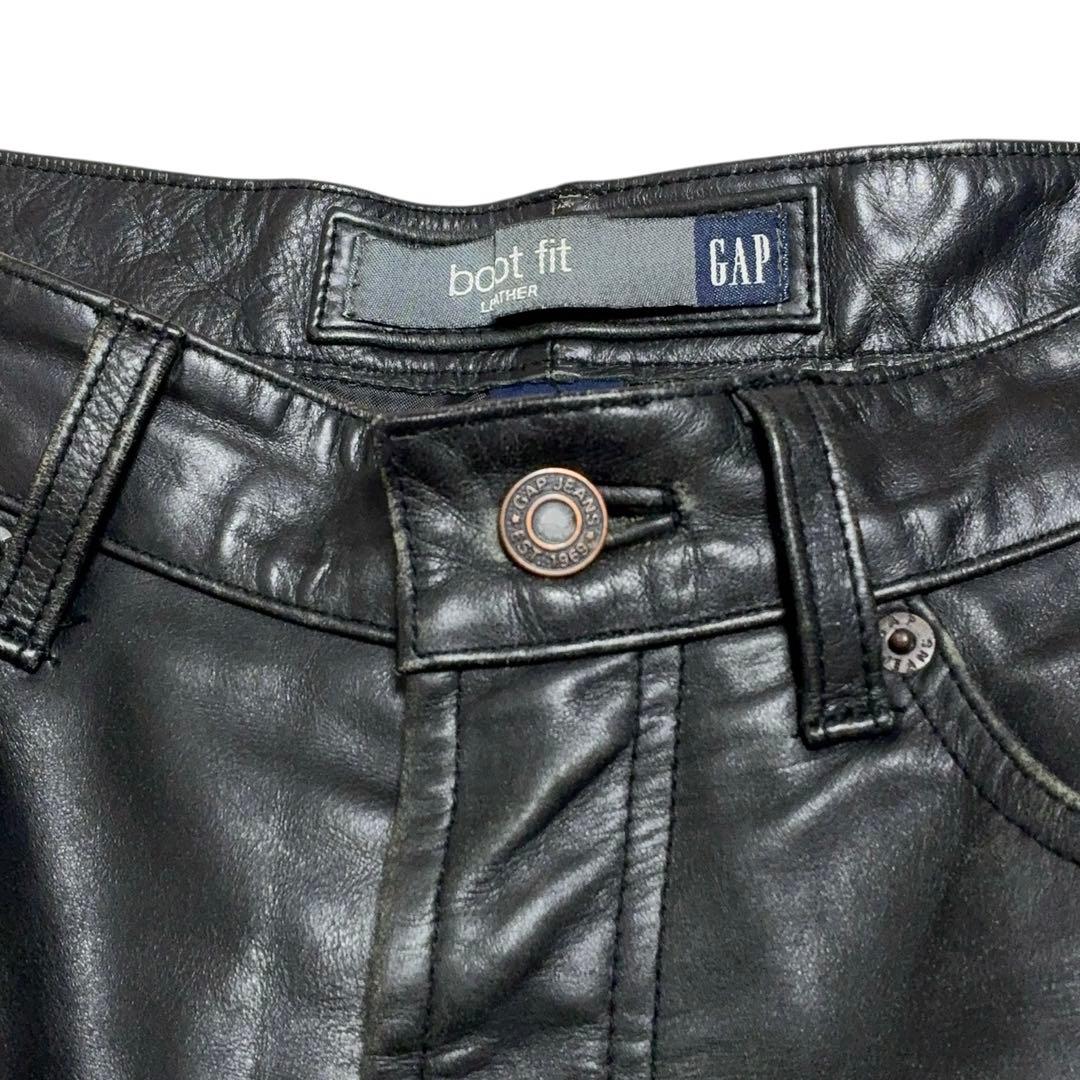 OLD GAP boot fit レザーパンツ ブラック 山田蓮 W31 L30 - メルカリ