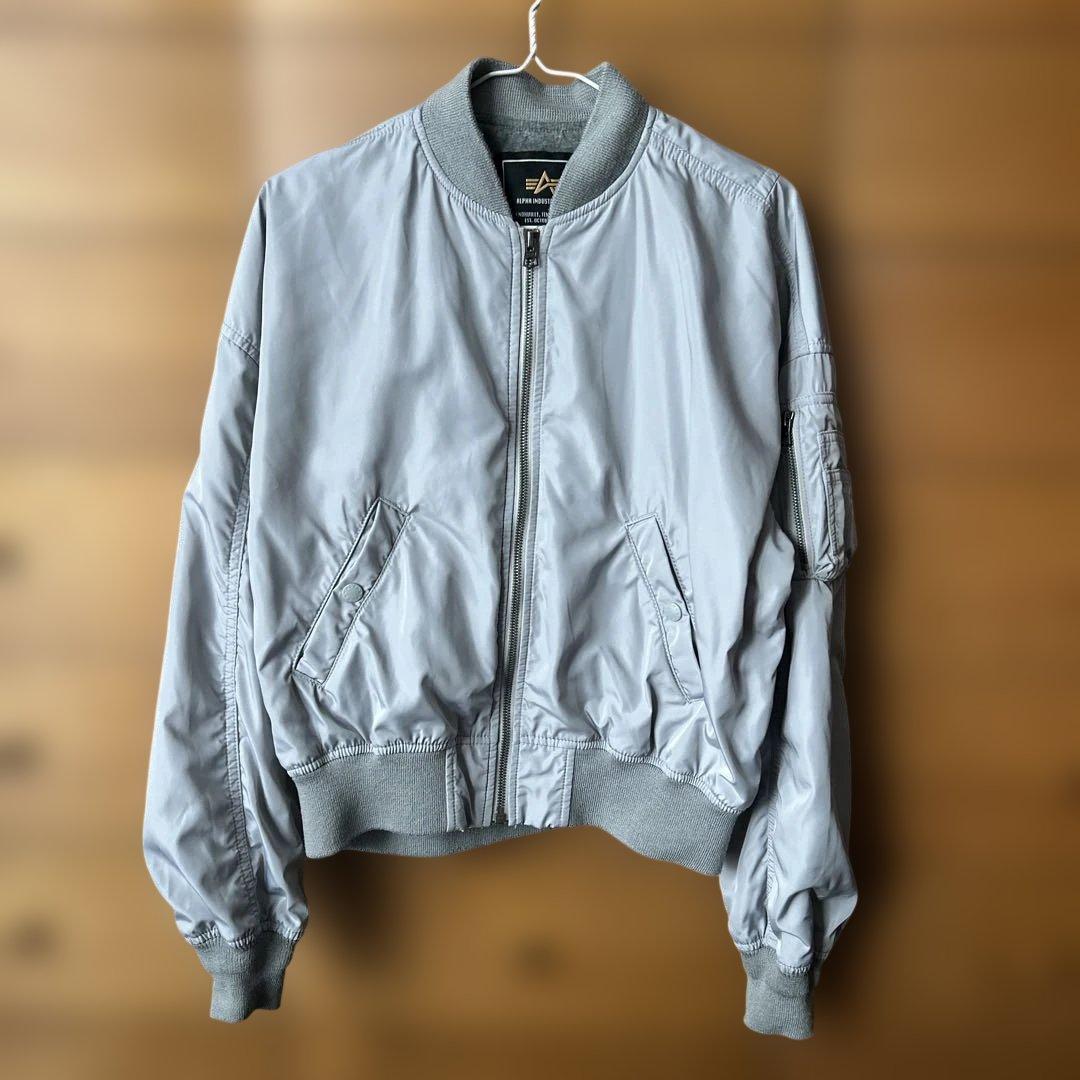 ALPHA アルファMA-1 M シルバーグレー 希少色 - メルカリ