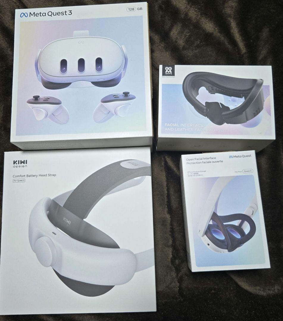  Quest 3 128GB＋ KIWI ヘッドストラップ＋接眼部２種類 Amazon.co.jp: KIWI design Quest 3/3Sに対応 ヘッドストラップ K4