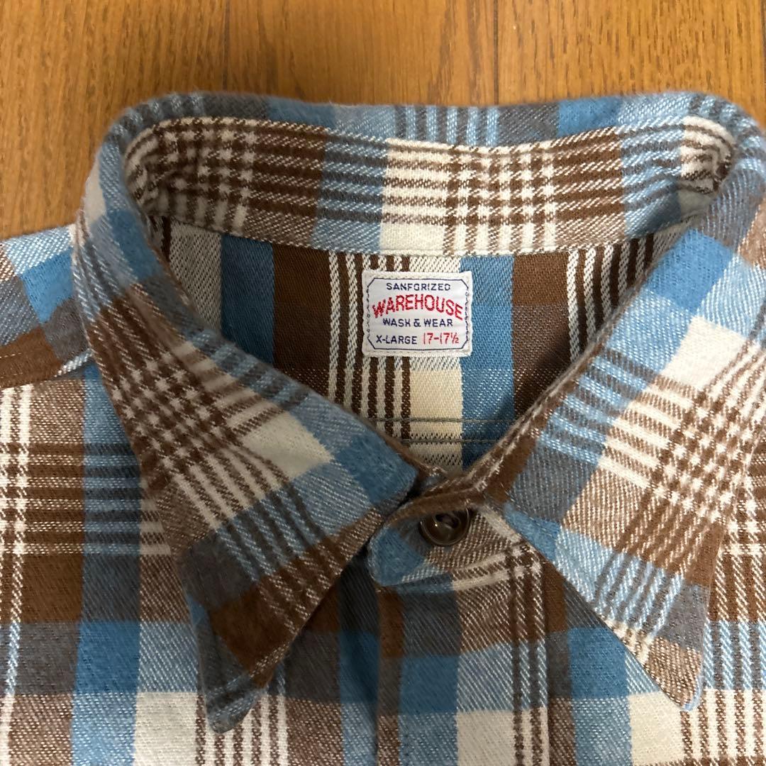 WAREHOUSE チェック柄ネルシャツ XLサイズ WAREHOUSE XLサイズ