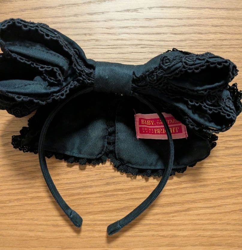 BABY キャメロンカチューシャ 黒黒 - キャメロンカチューシャ