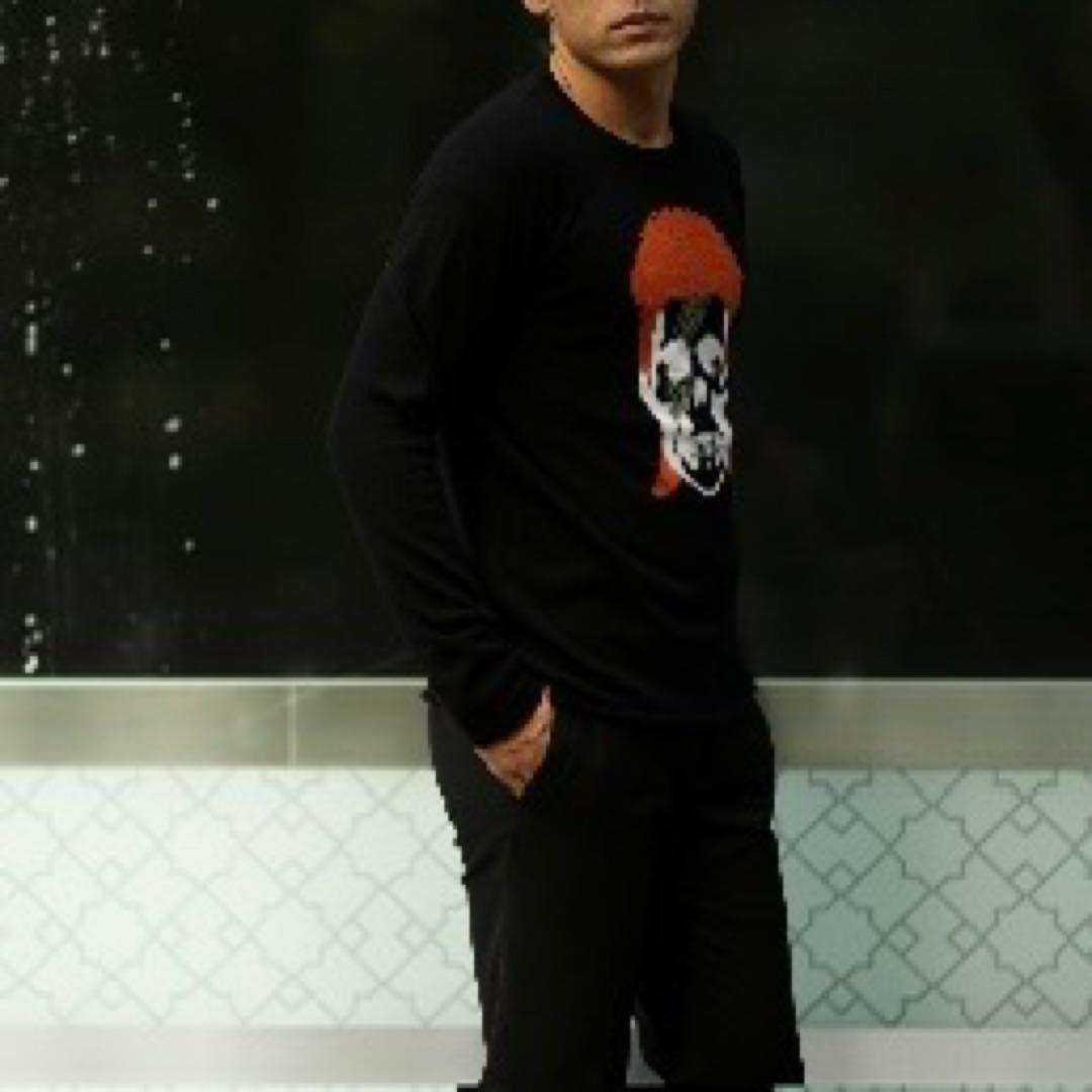 新品】ルシアンペラフィネ デヴィッドボウイ スカル セーター S