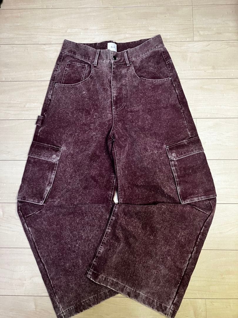 BlessU カーゴパンツ ワインレッド M BlessU カーゴパンツ ワインレッド - メルカリ