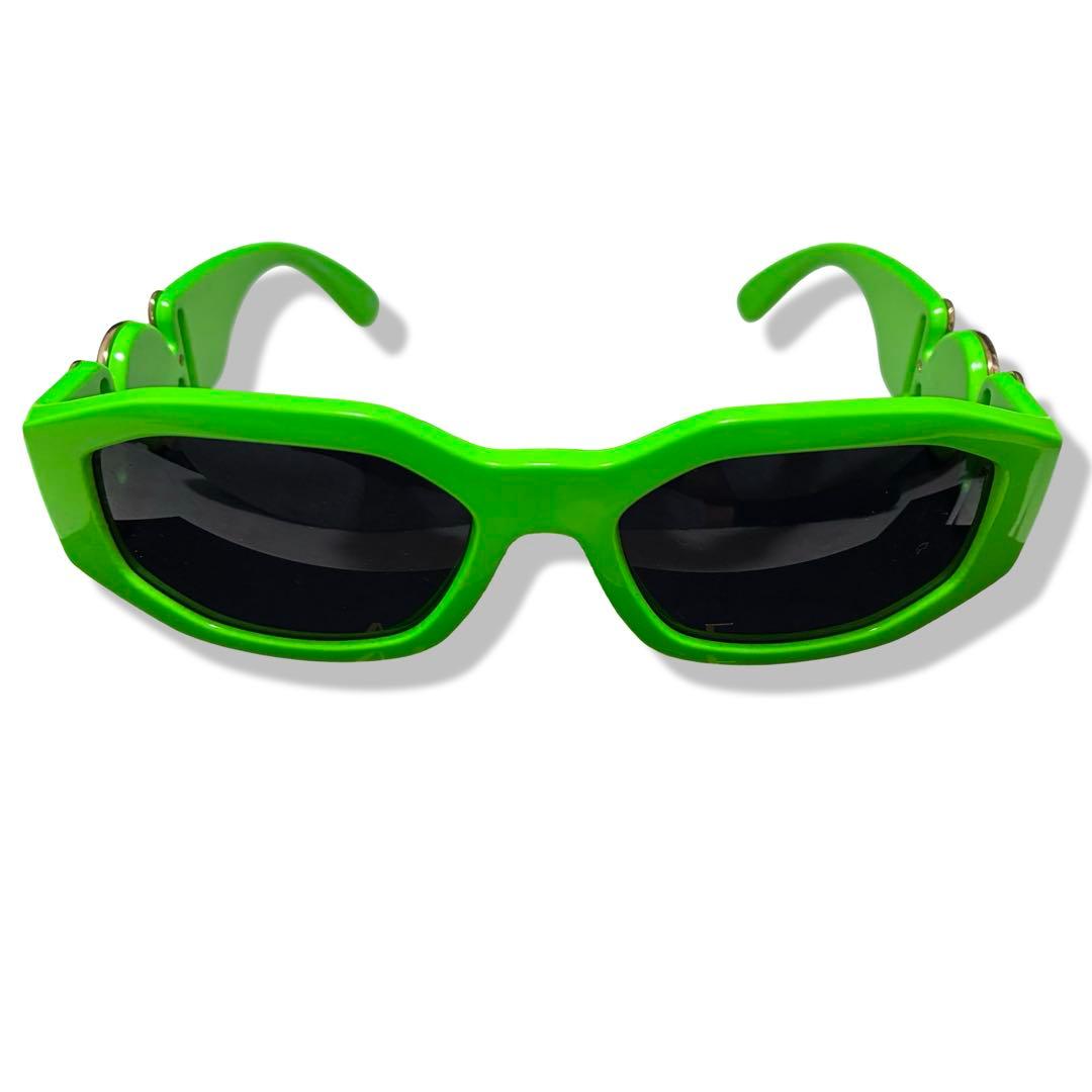 未使用 付属品完備 VERSACE サングラス メデューサ ライトグリーン 緑