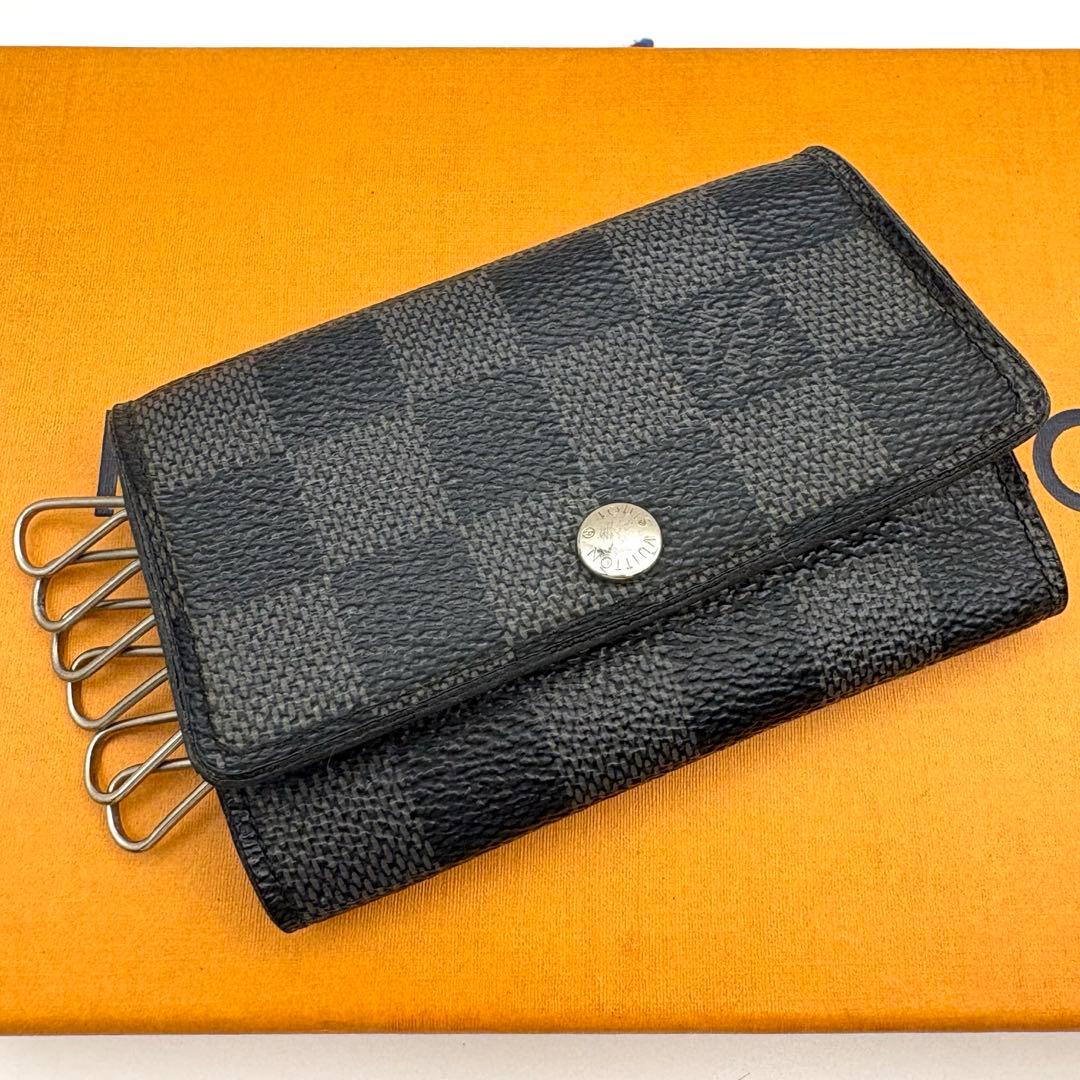 ルイヴィトン ダミエグラフィット ミュルティクレ6 キーケース 6連 黒