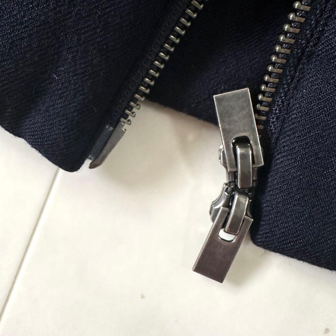 美品♪セオリーリュクス フード付き ダウンベスト ネイビー 濃紺 防寒