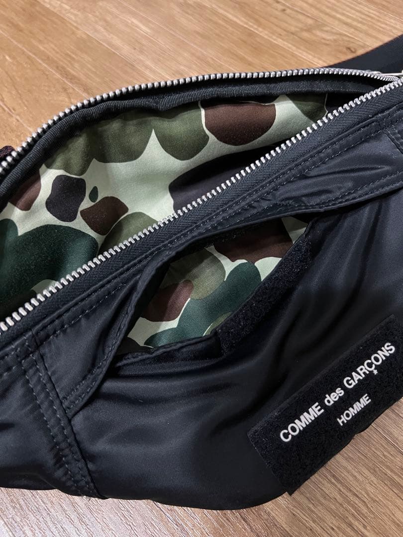 COMME des GARCONS HOMME 中綿入り ウエストポーチ 迷彩柄|mercari商品