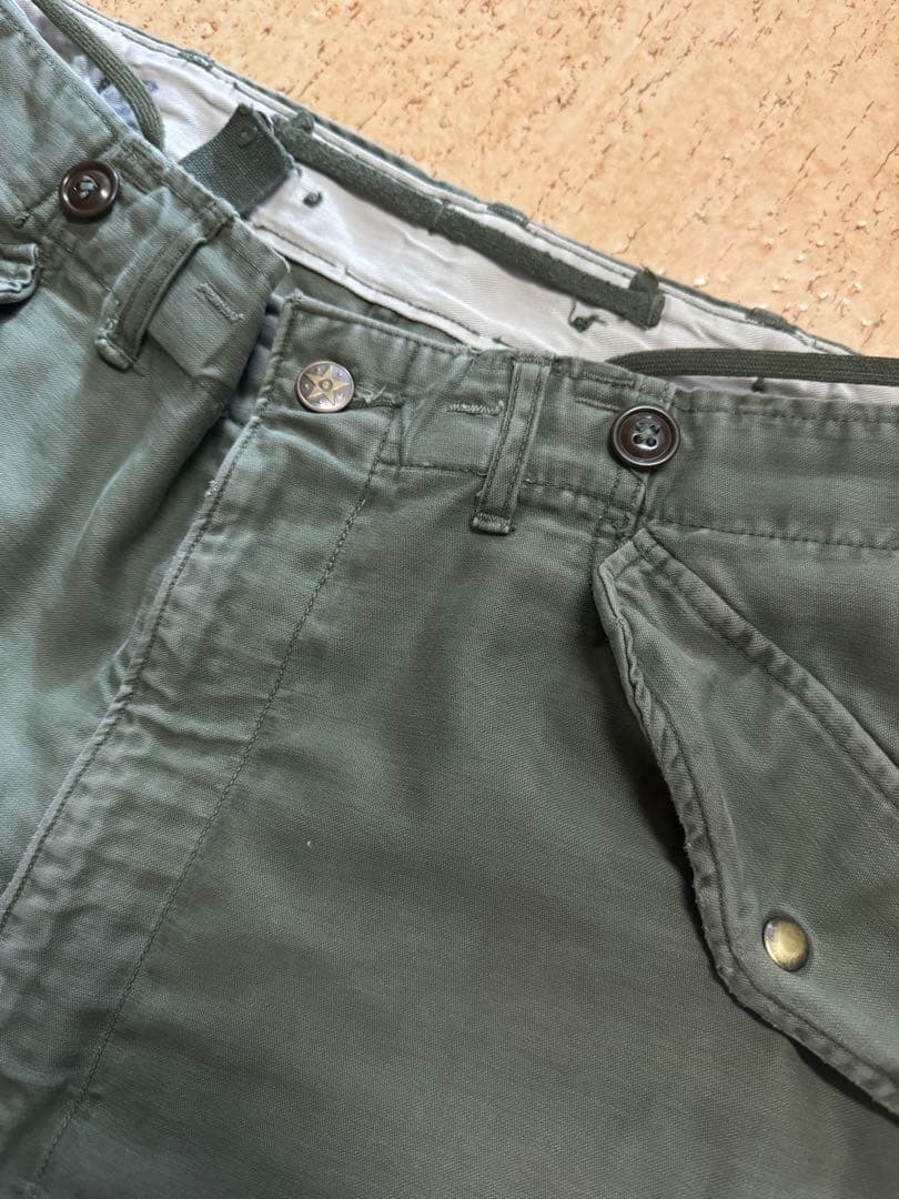 50's U.S.ARMY M-51 剥き出しスナップボタン フィールドパンツ