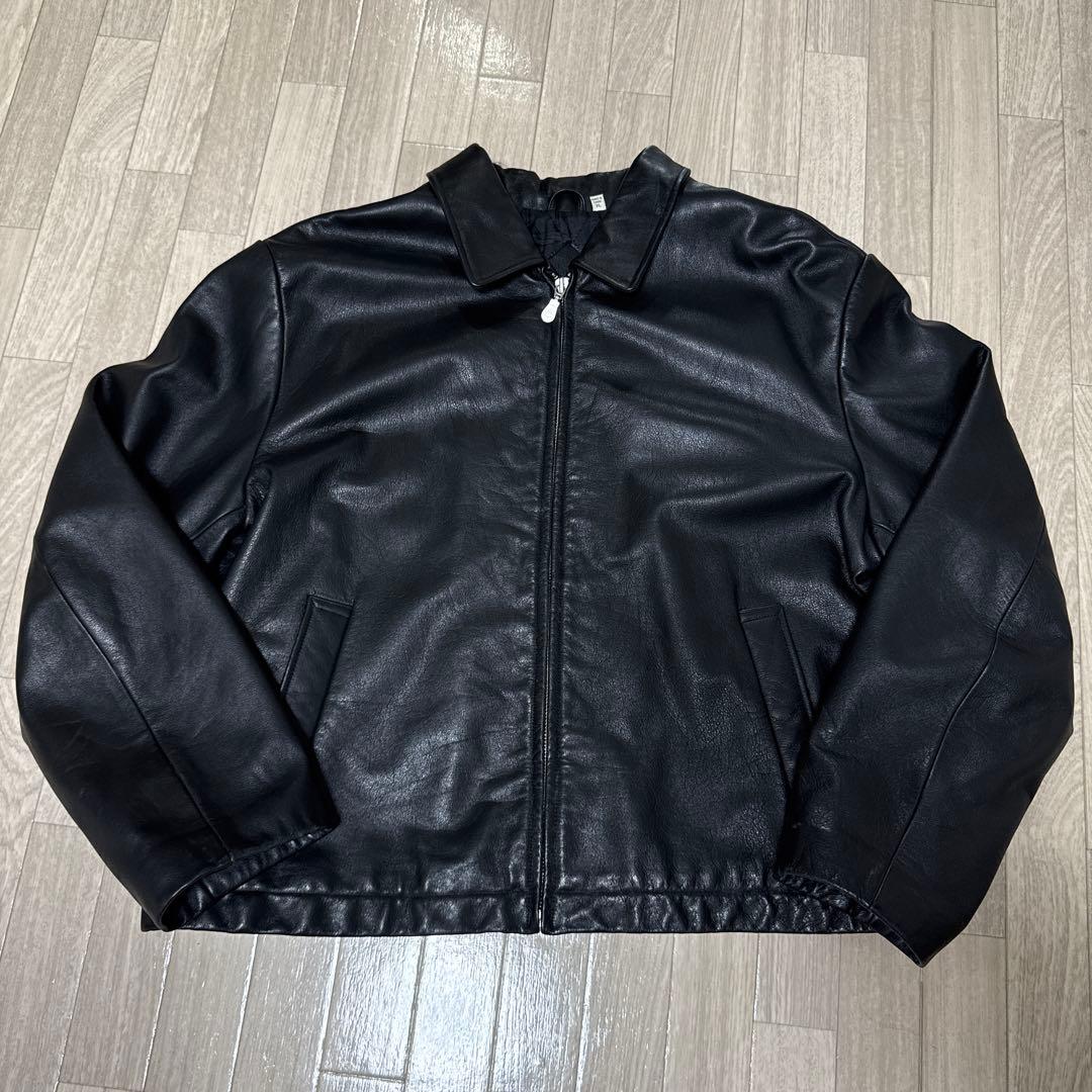 ぽ*こ様 ROUNDTREE&YORKE レザージャケット ブラック 90~00's ROUNDTREE & YORKE Leather Blouson, Black - Vintage & Archive