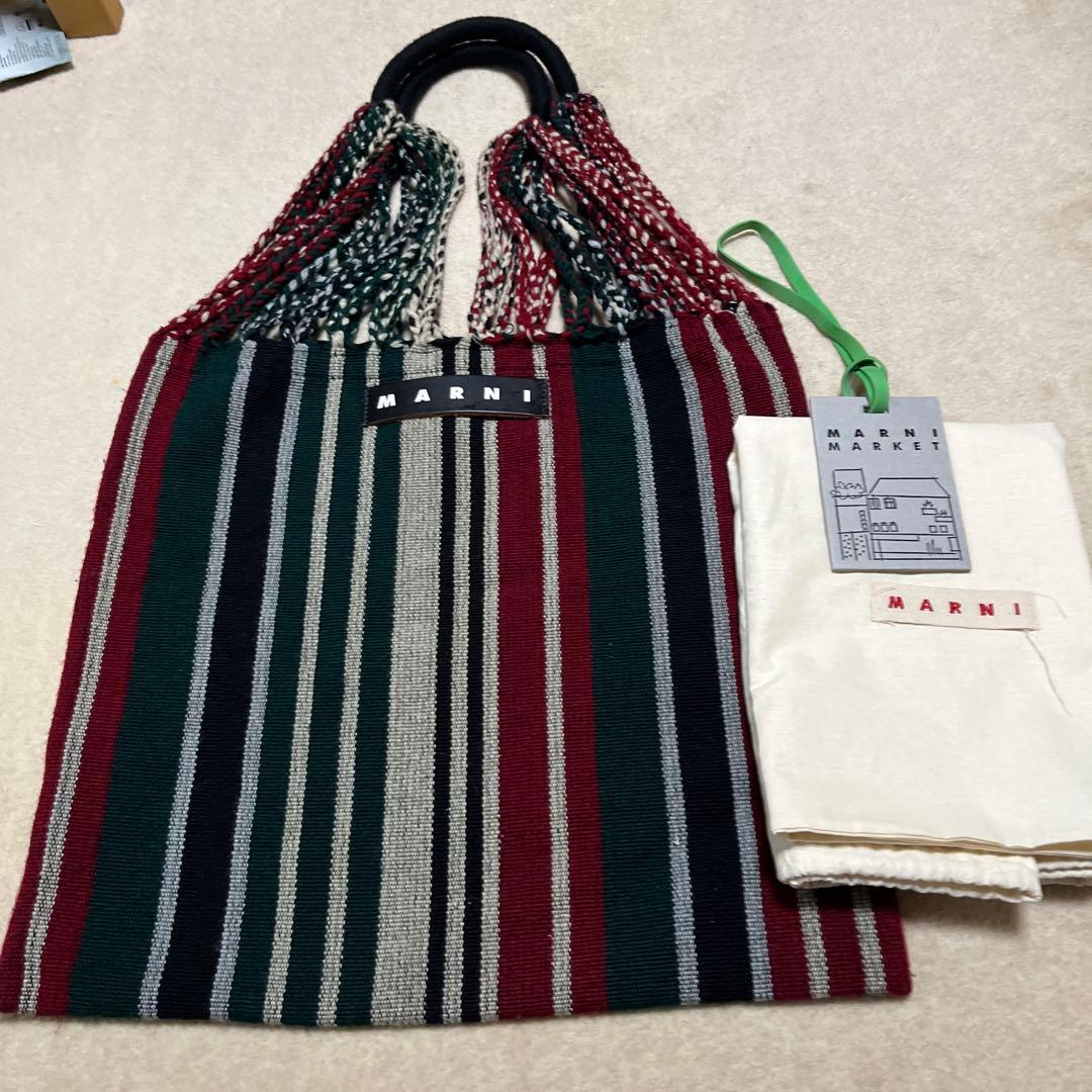 MARNI ハンモックバック レッド マルチカラー MARNI MARKET HAMMOCK クロシェバッグ | Marni