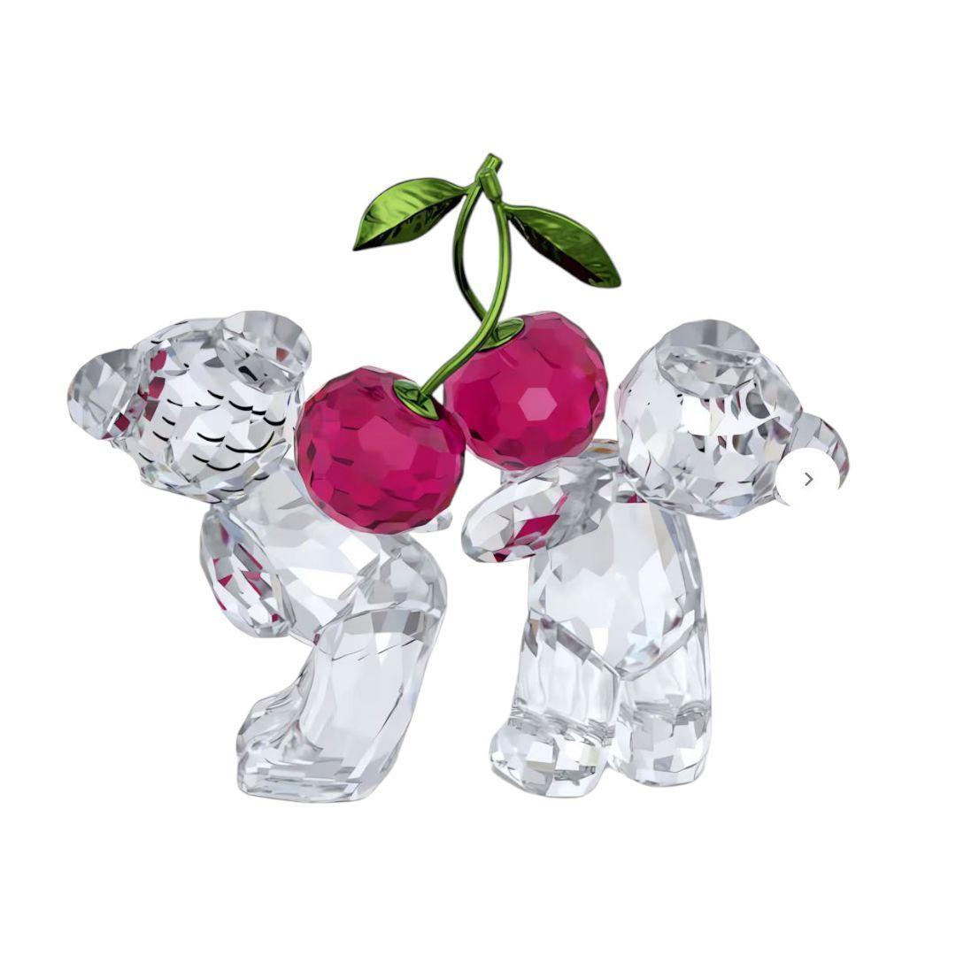 定価￥28,600税込 未使用 Swarovski クマとチェリーのクリスタル