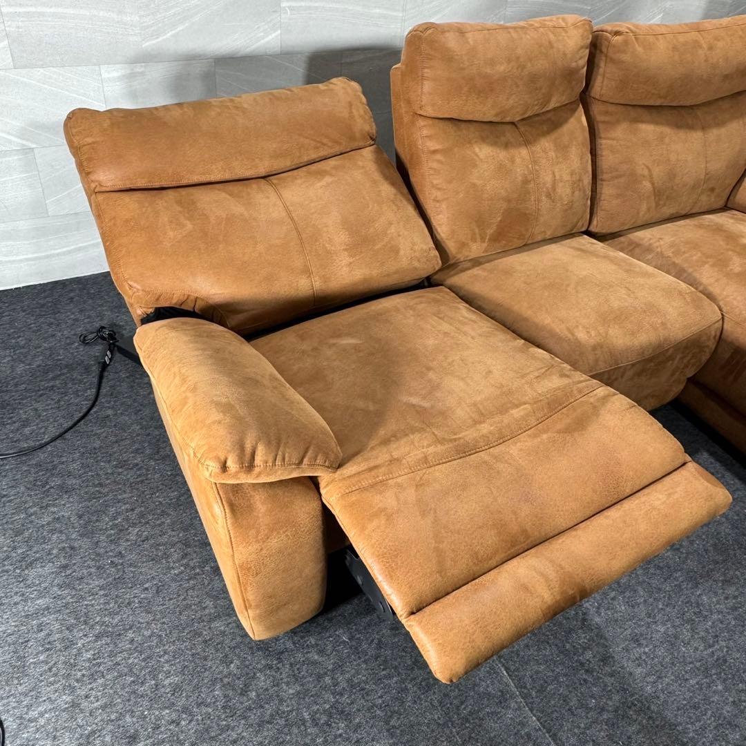 筑波産商 電動リクライニングカウチソファ Astra 右カウチ d5059