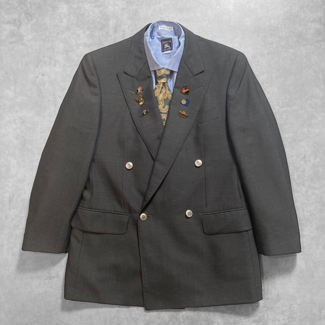 BURBERRY LONDON ダブル ジャケット シャツ タイ 金ボタン M - メルカリ