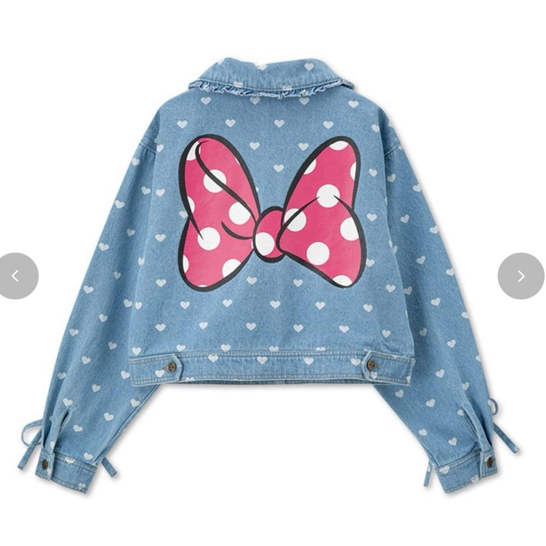 新品】レディース デニムジャケット ミニー アベイル ディズニー M