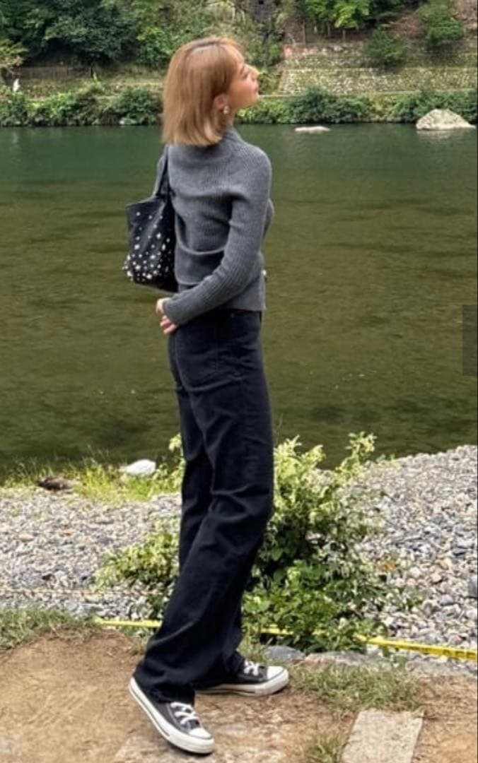 YANUK ボーイズストレート LEA 21 OBK ブラック　黒　ヤヌーク YANUK - LEA / ボーイズストレート / ストレートデニム / ブラック