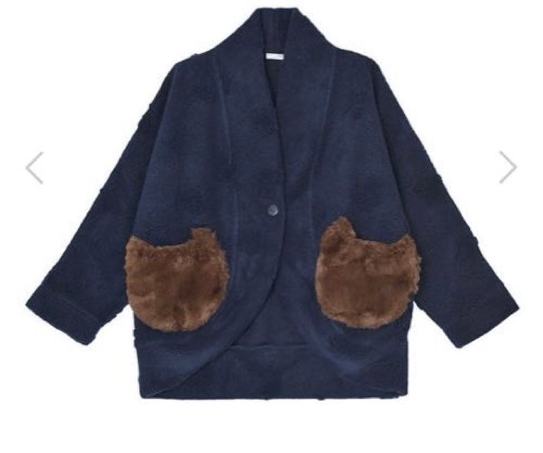 新品未使用 ツモリチサトスリープ ワコール ボア ガウン カーディガン