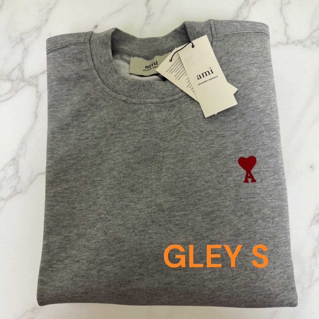 アミパリス スウェット トレーナー グレーユニセックスSサイズ AMI Alexandre Mattiussi トレーナー スウェット 「AMI PARIS」アミ