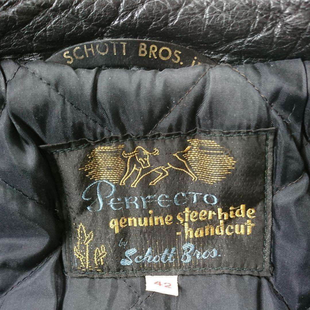 schott ショット 黒タグ サボテンタグ シングル ライダース