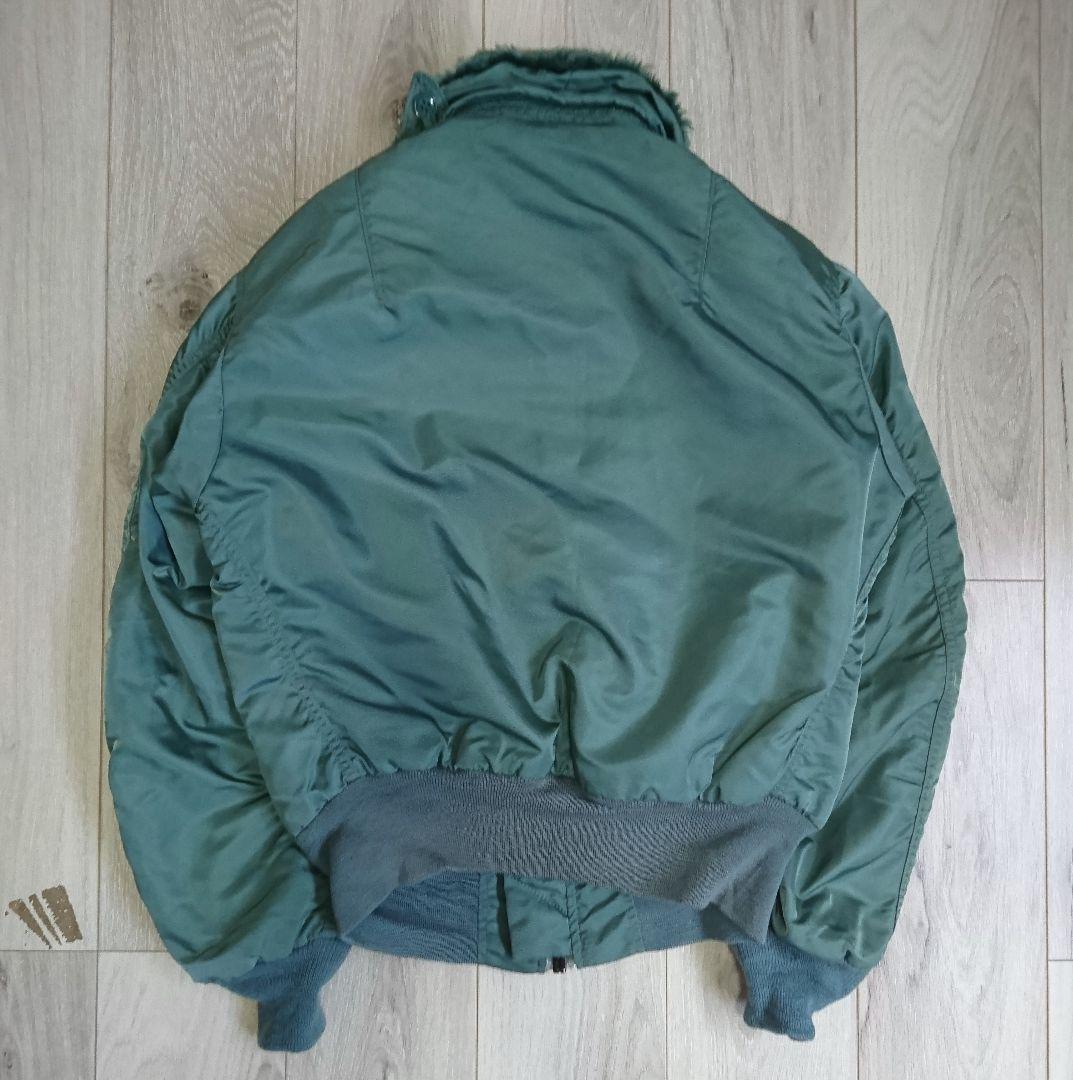 ALPHA✨B-15D フライトジャケット 復刻 USA製 S セージグリーン - メルカリ