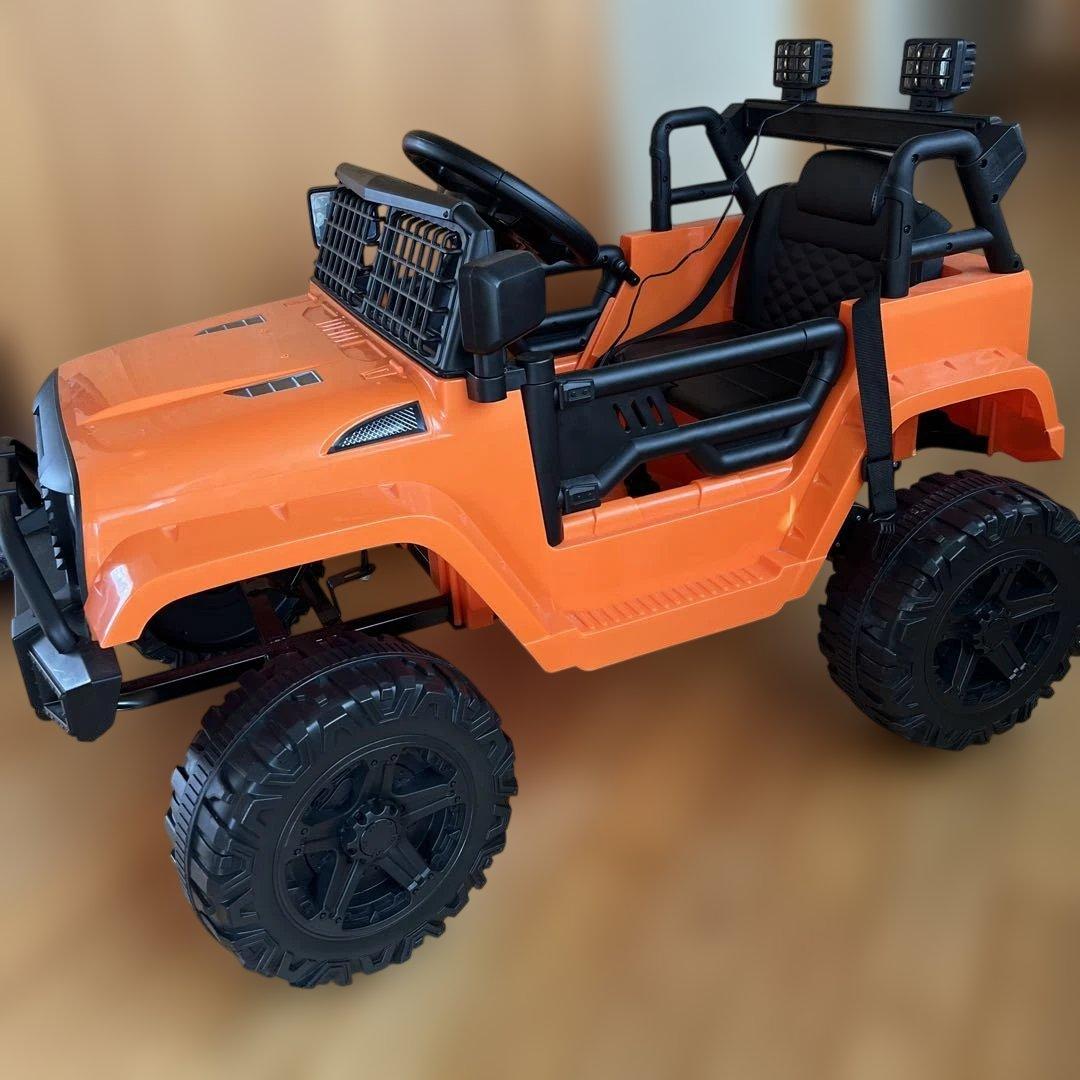 ゴ*ン様 オレンジ色オフロード電動乗用ラジコンカー - メルカリ