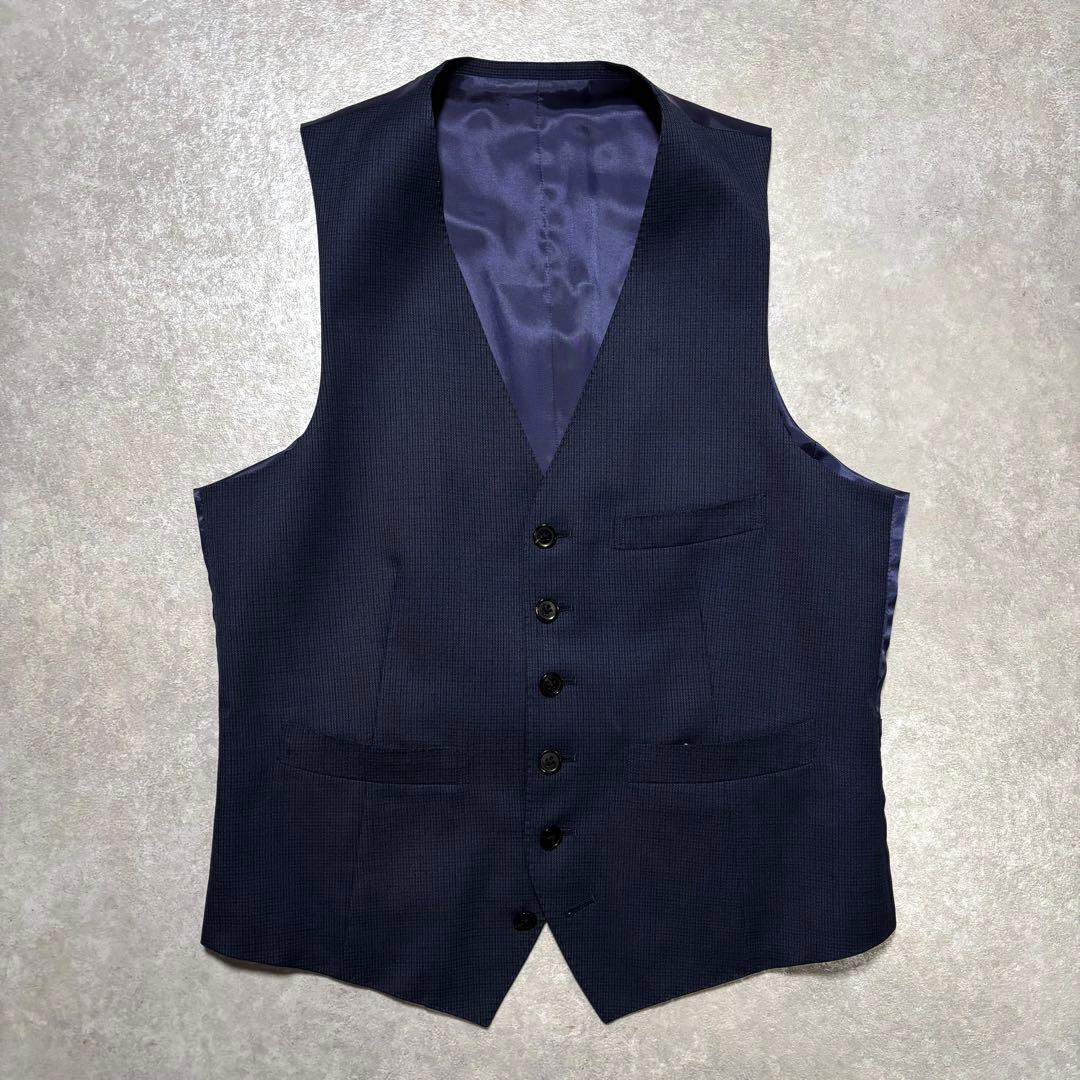 THE SUIT COMPANY スーツ スリーピース チェック柄 ネイビー - 新品