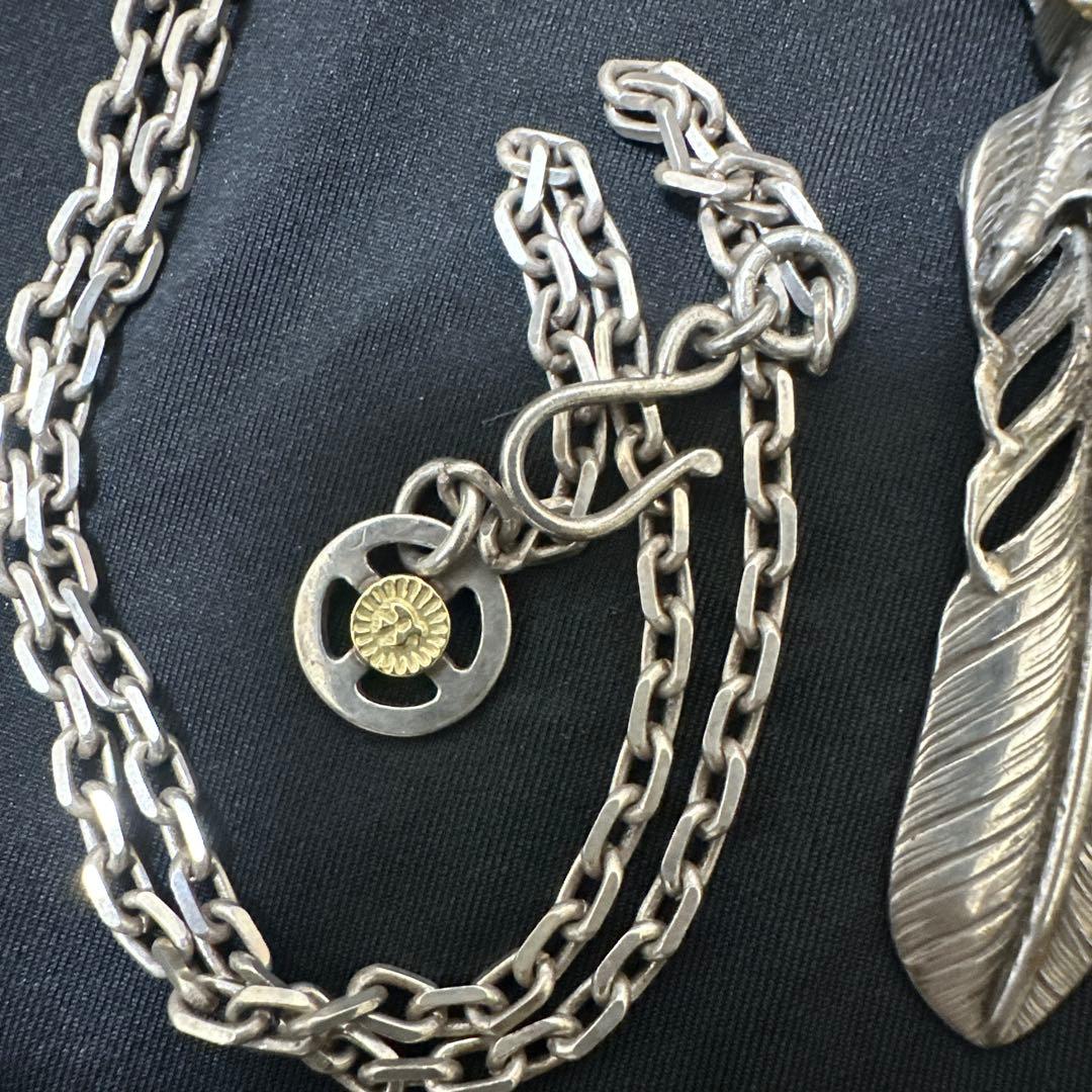 WINGROCK ウィングロック金ポイントフェザー 70センチチェーンセット