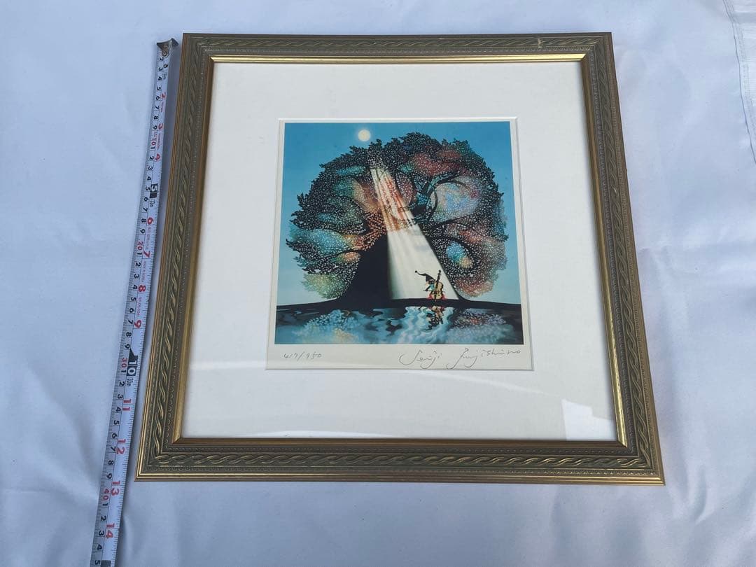 藤城清治「月光の響」リトグラフ 直筆サイン入 オリジナル限定版