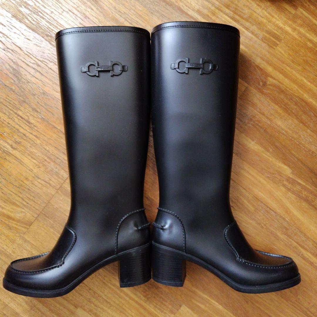 Salvatore Ferragamo 長靴 23 レインブーツ フェラガモ FERRAGAMO（フェラガモ） 未使用品 サルヴァトーレフェラガモ