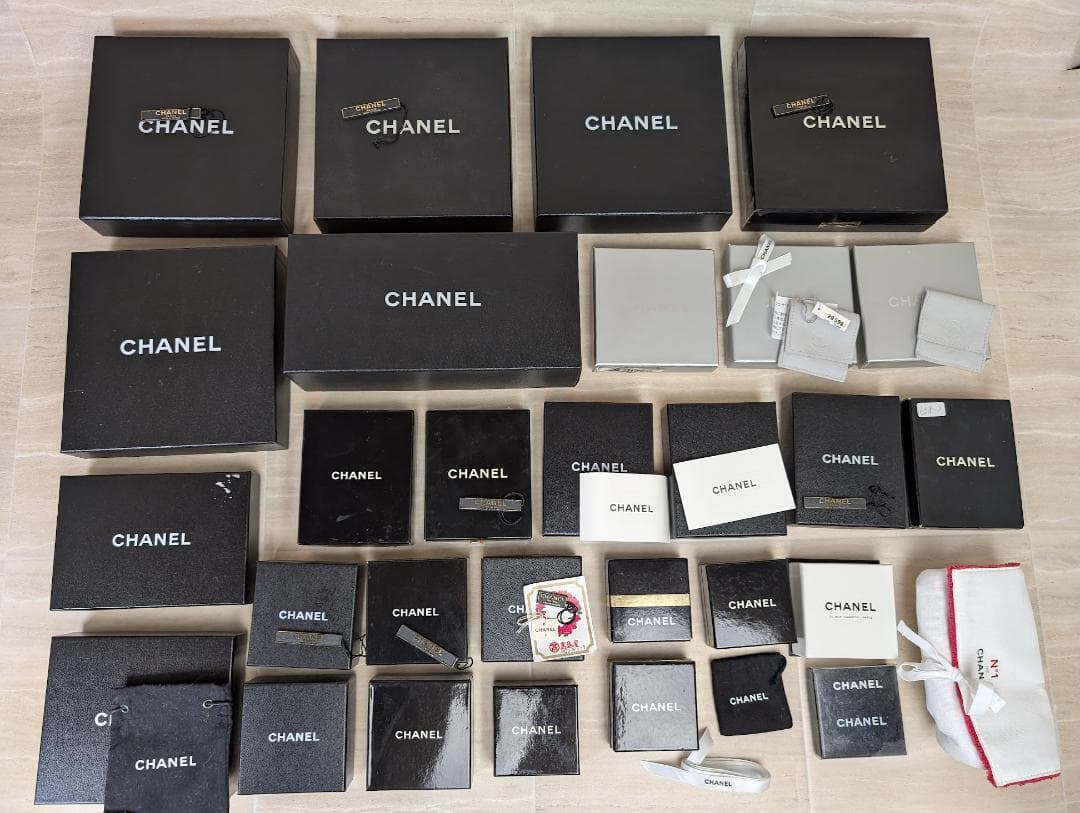 まとめ売り CHANEL シャネル 空き箱 ボックス ケース セット 黒 - メルカリ